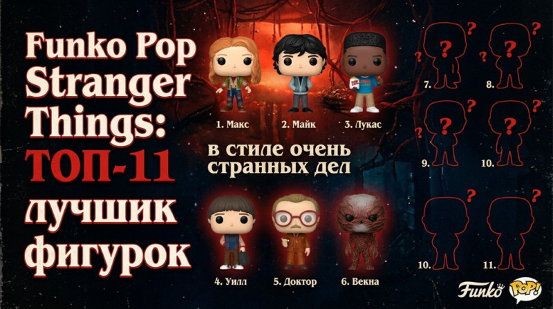 Funko Pop Stranger Things: ТОП-11 лучших фигурок