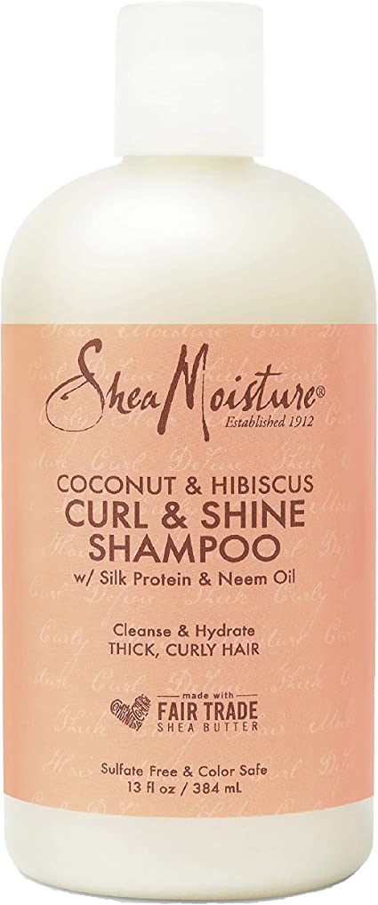 Шампунь Shea Moisture Coconut and Hibiscus Curl and Shine