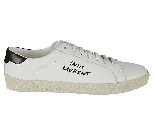 кроссовки Saint Laurent Men's White Sneakers