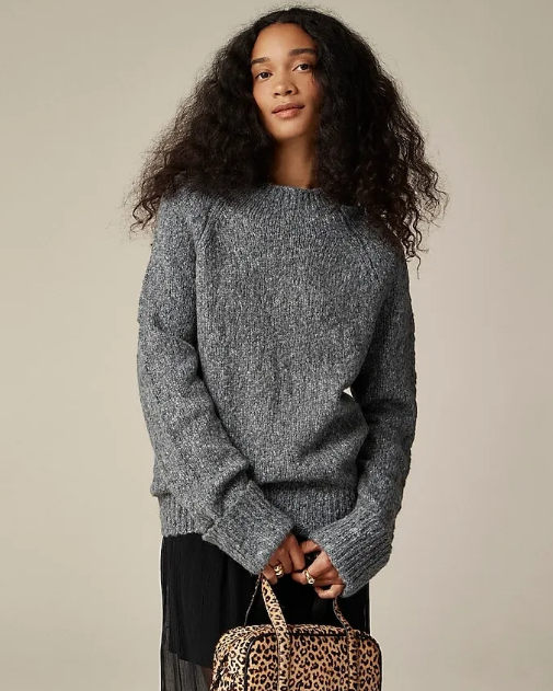 Cuffed Mockneck Sweater