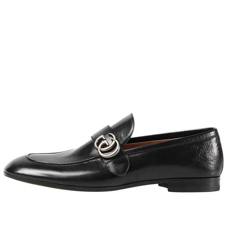 Кожаные лоферы GUCCI GG