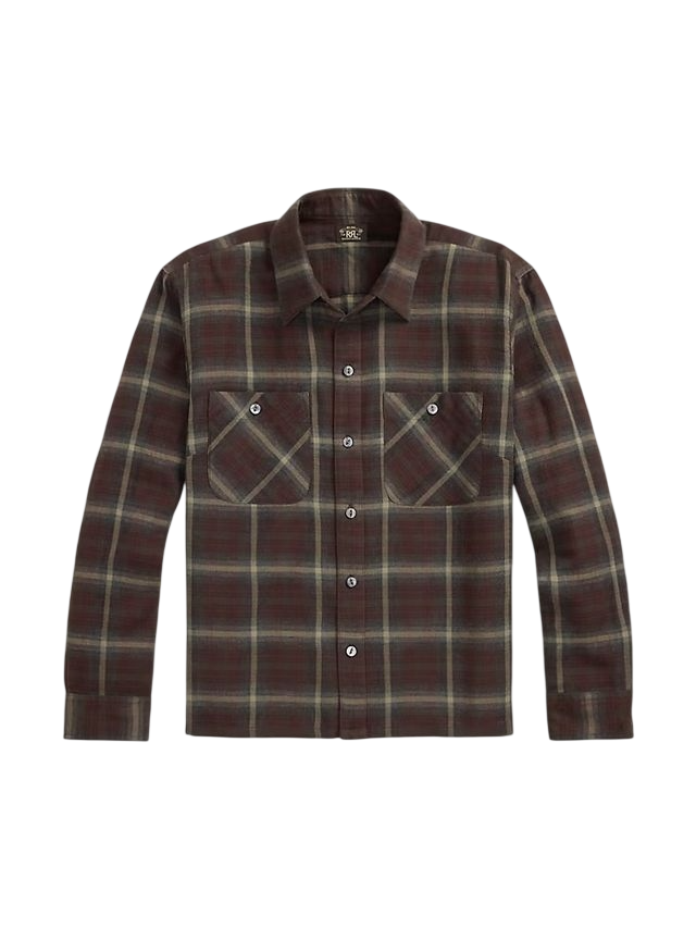 Хлопковая рубашка Ralph Lauren Heathered Plaid