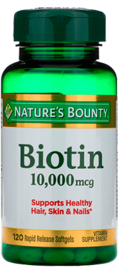 витамины для роста волос Biotin Nature's Bounty